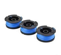 Glewi 3 bobine e testine di linea per Black-Decker BD032 Reflex, 1,5 mm 10 m, ricambi per modelli CST GL STC Series