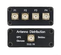 Glewi a 4 Navigation Signal Antenna Splitter per GPS BeiDou GLONASS per GALILEO, Divisore di Potenza con Per SMA Femmina Porte