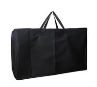 Glewi Borsa portaoggetti per sedia da giardino, 600D, impermeabile, extra large, 105 x 73 x 28 cm, per 2 sedie pieghevoli, per campeggio, viaggi, colore nero (1 pezzo)