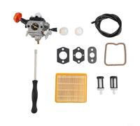 Glewi Carburatore per Stihl-FS131 FS131R FS311 KM131 HT131, kit di messa a punto decespugliatore con kit filtro aria 4180 141 0300