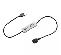 Glewi Cavo di prolunga USB da 60 cm, timer a 3 stadi, 5 V, 2 A, 10 W, con impostazioni alte, medie, basse, spegnimento automatico, funzione di memoria per ventola