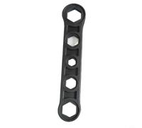 Glewi Chiave esagonale in plastica per installazione di radiatori, strumento multiuso, impugnatura ergonomica leggera, compatta, nera, 26,5 x 5,5 cm, hardware domestico fai da te Esse