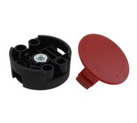 Glewi Copertura e testa di taglio per bobina, ricambio per Bosch AFS 23-37, tappo rosso F016F04841 con testa nera F016F04839