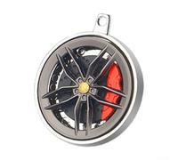 Glewi Deodorante compatto per auto, 3,5 cm, clip mozzo ruota (rosso)