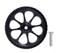 Glewi Easy Wheel, cuscinetto allargato da 82 mm per Brompton e per bici pieghevoli 3sixty, pneumatici in lega di alluminio con rotazione fluida (nero)