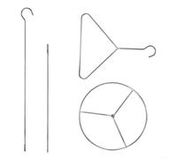 Glewi Kit di supporto per friggitrice con spiedo verticale in acciaio inox, manopola di sicurezza, griglia per arrostire pollame, barbecue all'aperto e cucina