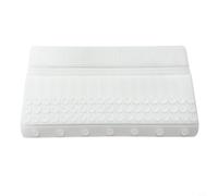 Glewi Lavello in silicone per paraspruzzi, deflettore d'acqua flessibile con ventose, per bordo del bacino della cucina, previene spruzzi d'acqua, installazione piatta o caduta, 50 x 10 cm