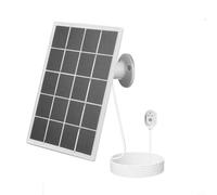 Glewi Pannello solare da 10 W 5 V per fotocamere Arlo Pro 5S/4/3 e Floodlight, caricabatterie da esterno monocristallino IP65 resistente alle intemperie con cavo da 3 m (bianco)