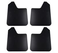 Glewi Paraspruzzi per veicoli, montaggio anteriore e posteriore, compatibile con auto, SUV, camion, set di parafanghi in plastica nera PP+TPO