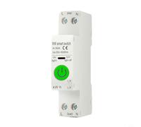 Glewi per Tuya per interruttore automatico intelligente 50A 1P guida DIN, per Zigbee WiFi Interruttore di controllo remoto con opzione di misurazione per il monitoraggio energetico domestico e