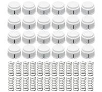 Glewi Pulsante di ricambio e molla per refrigeratore igloo, kit di chiusura coperchio in plastica e metallo per modelli 43582/43400/13054, parti di riparazione facili da installare per campeggio