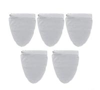 Glewi Sacchetti filtranti riutilizzabili in nylon a rete fine, confezione da 5 pezzi, per caffè freddo, yogurt, noci, latte, formaggio, succo, birra, bianco