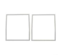 Glewi Set di 2 guarnizioni in fibra, 185 x 165 mm, compatibile con stufa a legna Villager VFS212, crea una tenuta resistente al calore sotto vetro per i modelli