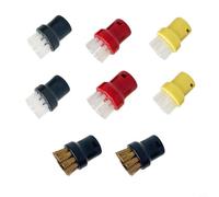 Glewi Set di 8 spazzole per pulitore a vapore: ugelli in filo di nylon e ottone per SC1, SC2, SC3, SC7, C5, K1102, DE4002, BE6002, SI4100 e modelli compatibili