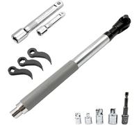 Glewi Set di adattatori a cricchetto offset, barra di estensione in acciaio al cromo vanadio per spazi ristretti, accessorio ad alta coppia per avvitatori a percussione