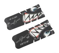 Glewi Set di pellicole protettive per pedivella della bicicletta, materiale leggero ad alta resistenza, anti-collisione, resistenti all'usura, per mountain bike (adesivi per pedivella, trasparenti)