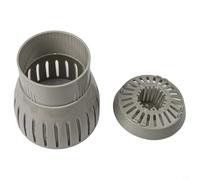 Glewi Skimmer per lo scarico dello stagno Koi, con altezza regolabile, efficiente filtro di raccolta delle foglie per la rimozione dei detriti acquatici (110 mm)
