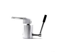 Glewi Sollevatore per braccio in metallo, per giradischi Pro-Ject E1 Bt, robusto supporto di sicurezza per giradischi in vinile, 10 x 6 x 6 cm, nero (argento)