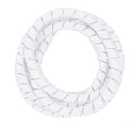 GLFLOW 2 m 8 mm copertura del cavo del freno a spirale protezione tubo per Ninebot Max G30 e per scooter elettrici Xiaomi (bianco)