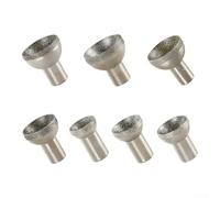 GLFLOW Accessori per utensili rotanti, per punte levigatrici Dremel, testa smerigliatrice montata a smeriglio, sferica concava, 20-50 mm, filettatura M10 × 1,5, per giada, ambra e pietra (50 mm)