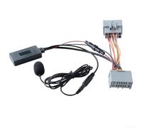 GLFLOW Adattatore AUX Bluetooth-5.0, con cavo microfono, per interfaccia audio Volvo C30 C70 S60 S80 V50 V70 XC70 XC90
