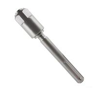 GLFLOW Adattatore per asta di conversione per trapano SDS Max in acciaio 40Cr, prolunga resistente compatibile con punte standard, grigio