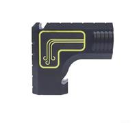 GLFLOW Adattatore per tubo, accessori per utensili elettrici, adattatore per raccolta polvere per seghe da tavolo, ottimizzatore del flusso d'aria in plastica ingegneristica, installazione rapida