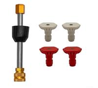 GLFLOW Bacchetta di estensione della lancia dello spruzzo dell'idropulitrice del metallo con 4 ugelli per la pulizia profonda del veicolo 164mm