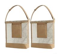 GLFLOW Borsa a rete per foraggiamento funghi con custodia - cestino per la raccolta di verdure, frutta, erbe, cinghia regolabile, 43 x 26 cm, confezione da 2 (verde)
