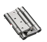 GLFLOW Cerniera a molla in acciaio inox con chiudiporta automatico, doppia molla per apertura a due vie, forza di chiusura regolabile, 4/5 pollici, per appartamenti e 12,7 cm