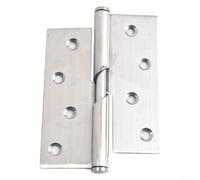 GLFLOW Cerniera per porta in acciaio inox, cuscinetto silenzioso, per bagno, WC, camera da letto, studio, argento, 50,8 x 76,2 cm o 78,7 x 99,1 cm, mano sinistra e destra (10,2 cm ascensore destra)