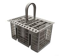 GLFLOW Cestello portaposate di ricambio C00257140 compatibile con lavastoviglie Bauknecht, Indesit, Hotpoint, con manico rotondo, contenitore rimovibile per posate