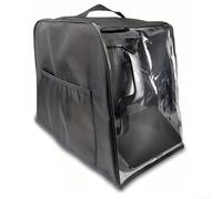 GLFLOW Copertura antipolvere pieghevole impermeabile in tessuto Oxford e PVC compatibile con TM7, custodia protettiva trasparente per elettrodomestici da cucina, colore nero