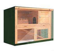 GLFLOW Copertura per conigliera resistente all'umidità, 122 x 50 x 105 cm, antipolvere, per conigli, porcellini d'India, coperture per animali domestici (verde)