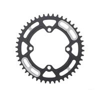 GLFLOW Corona per bicicletta 44-52T 104BCD in lega di alluminio per 8/9/10/11 velocità, foro per chiodi non scanalato, compatibile con mountain bike e bici da strada (46T)