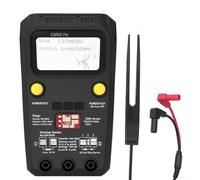 GLFLOW ESR02 Pro Digital Transistor Tester Con LCD Per Componenti, Induttanza, Capacitanza E Misura Resistenza (ESR02PRO - Nero clip)
