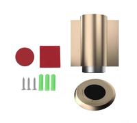 GLFLOW Fermaporta magnetico per interni, montaggio a pavimento con forte tenuta magnetica, impedisce alla porta di sbattere e mantiene la posizione della porta in modo sicuro (oro)