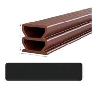 GLFLOW Guarnizione in silicone per porte, insonorizzanti, per casa, ufficio, camera da letto, telaio della porta, finestra, protezione dei bordi (10 x 12 mm)