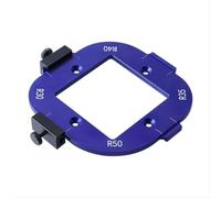 GLFLOW Guida del router del modello di taglio della maschera del raggio dell'angolo del guardaroba della lega di alluminio per la lavorazione precisa del legno (R30-R50)