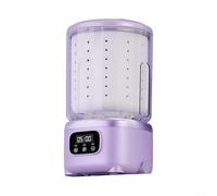 GLFLOW Lavatrice a batteria da 3000 mAh, mini lavatrice portatile con ricarica wireless, batteria da 3000 mAh, capacità 2 L per vestiti per bambini e lavanderia da viaggio (viola)