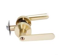 GLFLOW Leva della porta con la maniglia in lega di zinco della serratura | Per Moderno Spazzolato Oro Maniglia Leva Maniglia In Lega Di Zinco Lockset Con Le Chiavi Per Camera Da Letto U