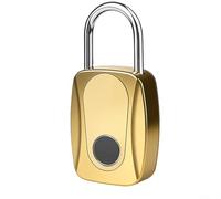 GLFLOW Lucchetto con impronte digitali Lucchetto per armadietti da palestra Lucchetto elettronico ricaricabile di tipo C, in acciaio inossidabile, impermeabile, antiruggine, ABS per bagagli