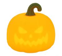 GLFLOW Luce notturna a forma di zucca in silicone, ricaricabile tramite USB, luce colorata per camera dei bambini, decorazione per la cameretta dei bambini, lampada per dormire (luce calda)