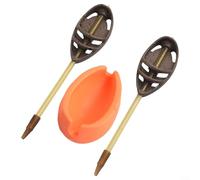 GLFLOW Mangiatoia in linea per pesca alla carpa, supporto cavo per esche per un lancio accurato, design a cambio rapido, attrezzatura riutilizzabile in plastica e metallo per pesca grossolana (30 g)