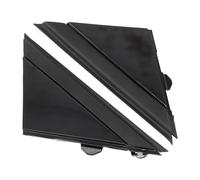 GLFLOW Modanature di copertura per specchietto retrovisore nero lucido, 2 pezzi, triangolo sinistro e destro, per Fiat 500 2012-2019
