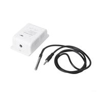 GLFLOW Modulo sensore di temperatura WiFi, compatibile con TUYA per app Smart Life, interruttore relè 16A, monitor in tempo reale e controllo vocale, bianco