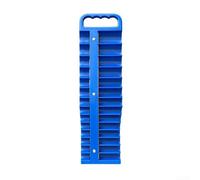 GLFLOW Organizer magnetico per bussole, per chiavi SAE e metriche da 1/4", 3/8", 1/2", struttura in ABS resistente, contiene 76 prese, blu (9,5 mm)