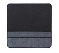 GLFLOW Organizer per macchina da cucire, in feltro, 60 x 60 cm, pieghevole, resistente all'umidità, organizer da tavolo con 6 scomparti per accessori da cucito, grigio scuro (2 pezzi)