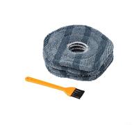 GLFLOW Per Eufy X10 Pro & per OMNI X9 Pro Robot Aspirapolvere Mop Set Spazzole Lavabili, Microfibra Spin Accessori per la Pulizia, Grigio (B)