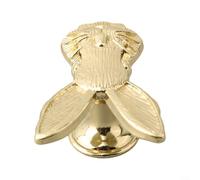 GLFLOW Pomello per porta in lega di zinco a forma di coniglio, pomelli per armadietti, maniglie per camera dei bambini, mobili, cassettiere, con viti (oro)